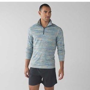 Mint Lululemon Surge Warm half Zip Mens Sz Large